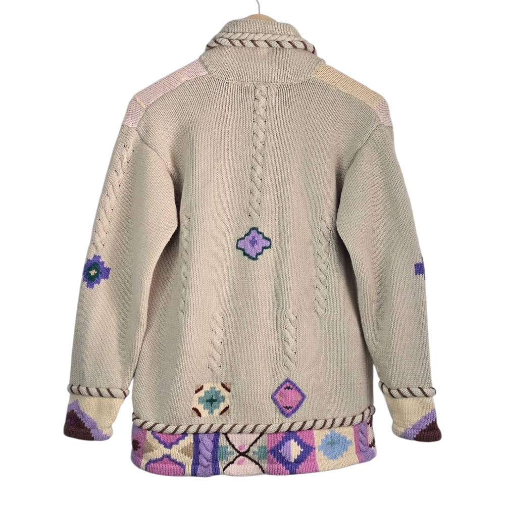 *VTG* STORYBOOK KNITS Sunrise Scene Horse Sweater, Vintage Pastel Horse Sweater - Picture 2 of 16